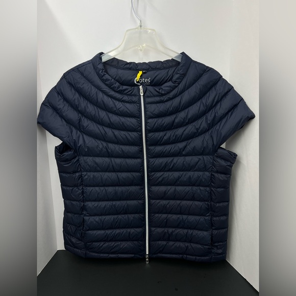 Cotes of London Navy puffer vest THE ST BARTS | DOWN VEST INAVY size 2X - Picture 2 of 11